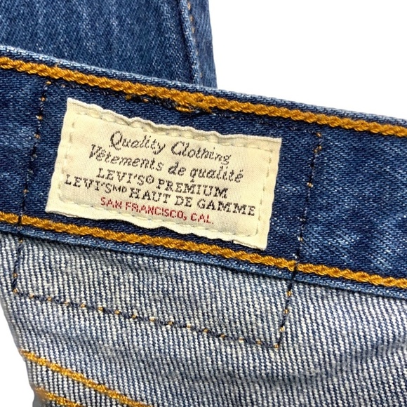 LEVI’S Premium Denim Wedgie Jeans Medium Wash 5 Pocket US Sz 25 - Picture 5 of 11
